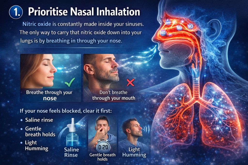 How to Increase Nitric Oxide through Breathing